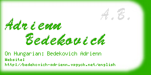 adrienn bedekovich business card